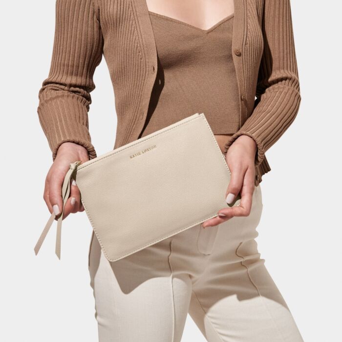 Katie Loxton Isla Pouch - Light Taupe
